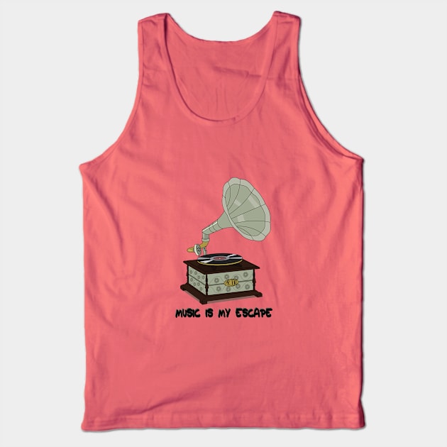 Gramophone Tank Top by MrJoke